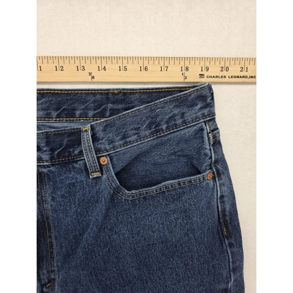 Levi's 550 Relaxed Fit Straight Leg Jeans Men's 40x34 Blue Denim Red Tab EUC